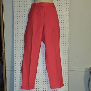 J. Crew Pink Cafe Capri Ankle Pants Size 8 Soft Lightweight  100%Wool